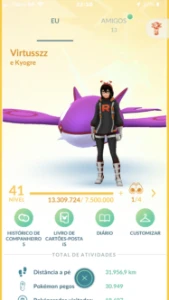 Conta Pokemon go nível 41 - Pokémon