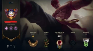 Conta Gold LoL - Lvl 323/98 Skins/175 Emotes/20 Sentinelas