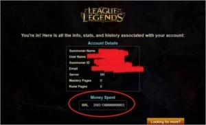 Conta LOL - League of Legends