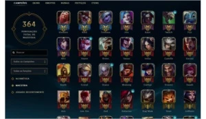 Conta League Of Legends Full Champ, Platina 3 ,+144 Skins. LOL