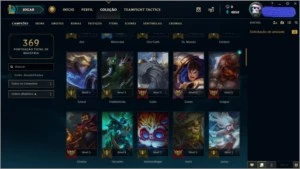 CONTA NVL 67,80 CHAMPS E 27 SKINS POR R$138,99 - League of Legends LOL