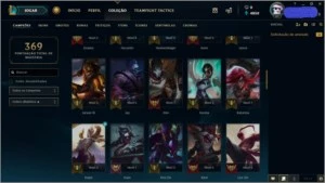CONTA NVL 67,80 CHAMPS E 27 SKINS POR R$138,99 - League of Legends LOL