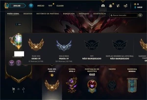 Conta prata 4 com 135 Champs e 208 Skins + 1 Prestigio - League of Legends LOL