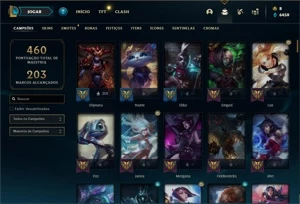 Conta prata 4 com 135 Champs e 208 Skins + 1 Prestigio - League of Legends LOL