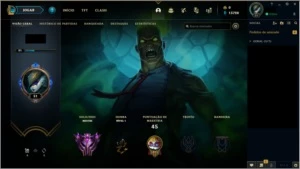 Conta Mestre de League of Legends LOL