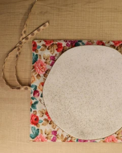 Lugar Americano Individual Floral com Bolso - Artesanato e Personalizados