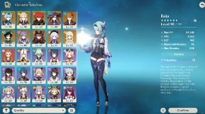 Ar 56 - 13 Cinco Estrelas ⭐ (9 Personagens E 4 Armas T5) - Genshin Impact