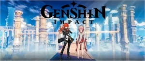 Conta Genshin Impact AR 7 com Yae Miko e Diluc