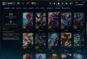 Diamante 4 com 45 Champs e 1 Skin - League of Legends LOL