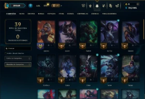 Diamante 4 com 45 Champs e 1 Skin - League of Legends LOL