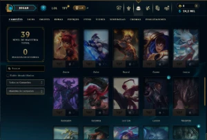 Diamante 4 com 45 Champs e 1 Skin - League of Legends LOL