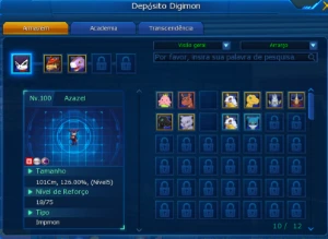 Conta NADMO Servidor Omega com aox - Digimon Masters Online
