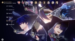 Conta Top Com Bronya E3 + Luocha + Kafka + Topaz + Jing Yuan - Genshin Impact