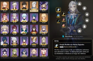 Conta Top Com Bronya E3 + Luocha + Kafka + Topaz + Jing Yuan - Genshin Impact