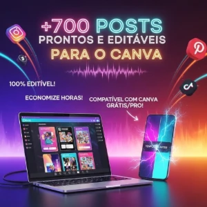Kit Perfil Profissional  Mais de 700 Posts Canva - Outros