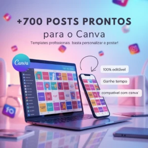Kit Perfil Profissional  Mais de 700 Posts Canva - Outros