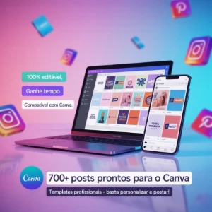 Kit Perfil Profissional  Mais de 700 Posts Canva - Outros