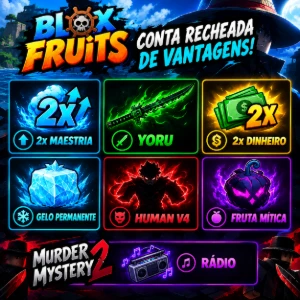 Conta blox fruit com game passes, yoru entra outros - Roblox