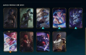 Conta Lol 18 Skins (1 Ultimate 10 Épicas 4 Legado) - League of Legends