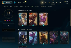 Conta Lol 18 Skins (1 Ultimate 10 Épicas 4 Legado) - League of Legends