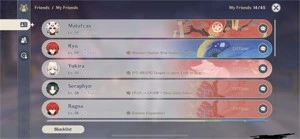 Conta Genshin Impact AR57 - Ei, Zhongli, Ganyu + 100 primo