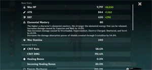 Conta Genshin Impact AR57 - Ei, Zhongli, Ganyu + 100 primo