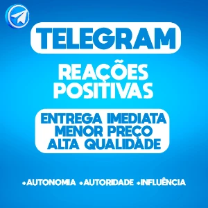 ⭐ Promoção ⭐ Reações Positivas + Visualizações ❤️ - Telegram - Redes Sociais