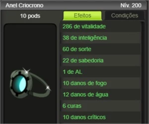 BUILD com set Carniçal / Criocrono Servidor BRUTAS (Touch) - Dofus