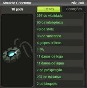 BUILD com set Carniçal / Criocrono Servidor BRUTAS (Touch) - Dofus