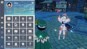 Conta de genshin impact ( Venti, Nahida, Qiqi e mona )