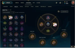 Continha LOL TOP SKins raras LV 54 - League of Legends