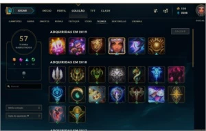Continha LOL TOP SKins raras LV 54 - League of Legends