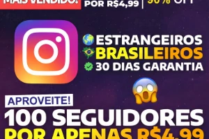 ✅100 seguidores Instagram por apenas R$ 4,99 - Redes Sociais - Social Media