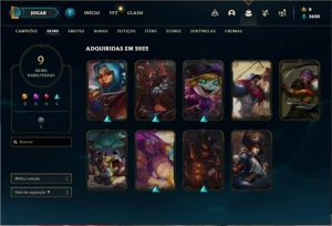 Conta ouro 4 com 28 Champs e 9 Skins - League of Legends LOL