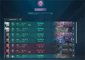 Conta Valorant Diamante 1 MMr bom