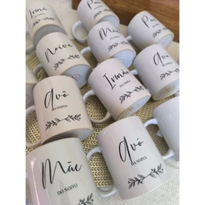 Canecas Personalizadas para Padrinhos - Artesanato e Personalizados