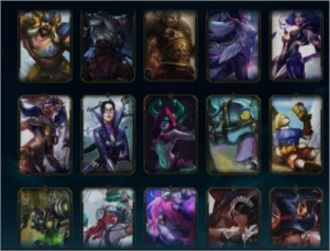 Conta league of legends 85 skins diamante season passada LOL