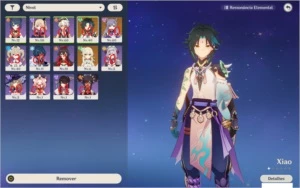 Genshin Impact Conta com Xiao e Keqing AR 34