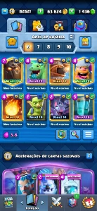 92 cartas full semi full conta de cr - Clash Royale