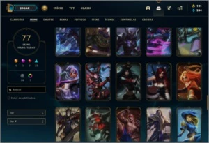 Conta ouro 4 com 96 champs e 77 skins (6 Vitoriosas) - League of Legends LOL