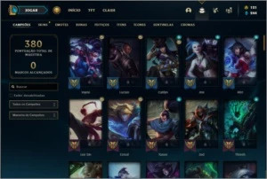 Conta ouro 4 com 96 champs e 77 skins (6 Vitoriosas) - League of Legends LOL