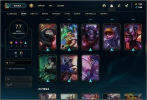 Conta ouro 4 com 96 champs e 77 skins (6 Vitoriosas) - League of Legends LOL