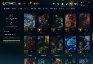 Unranked com 70 Champs e 13 Skins - League of Legends LOL