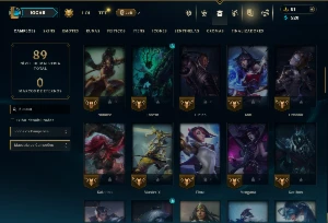 Unranked com 70 Champs e 13 Skins - League of Legends LOL