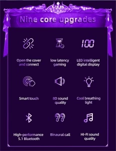Novos fones de ouvido sem fio 5.1 bluetooth - Produtos Físicos