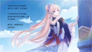 GENSHIN ACCOUNT WITH 3 5 STARS - Genshin Impact