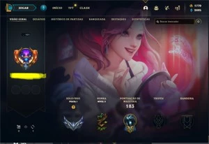 CONTA LOL, PRATA 2, 59% DE WINRATE, 19 SKINS, 1 SKIN ULTIMAT - League of Legends