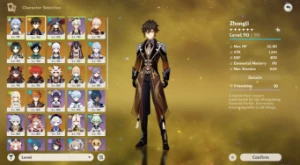 GENSHIN AR58 Hutao C1 + Homa + 16 personagens T5+ 6 armas T5 - Genshin Impact
