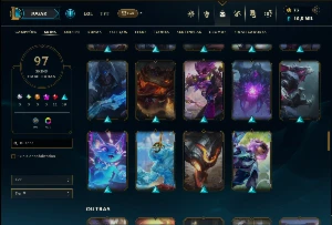Platina 2 com 130 Champs e 92 Skins ( ADC / MID / TOP ) - League of Legends LOL