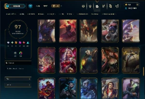 Platina 2 com 130 Champs e 92 Skins ( ADC / MID / TOP ) - League of Legends LOL